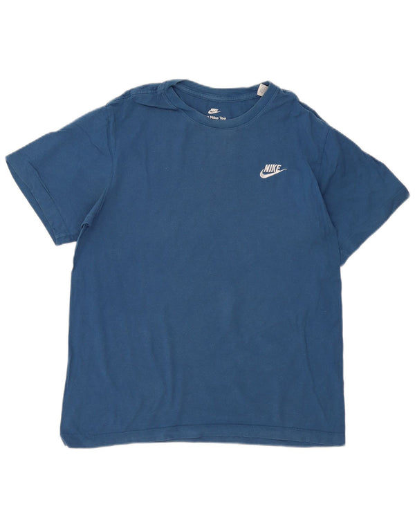 Nike Mens The Tee T-Shirt Top Small Blue Cotton