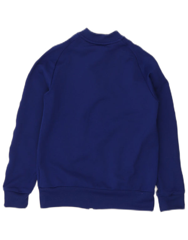 Adidas Boys Regular Fit Tracksuit Top Jacket 8-9 Years Blue Sports