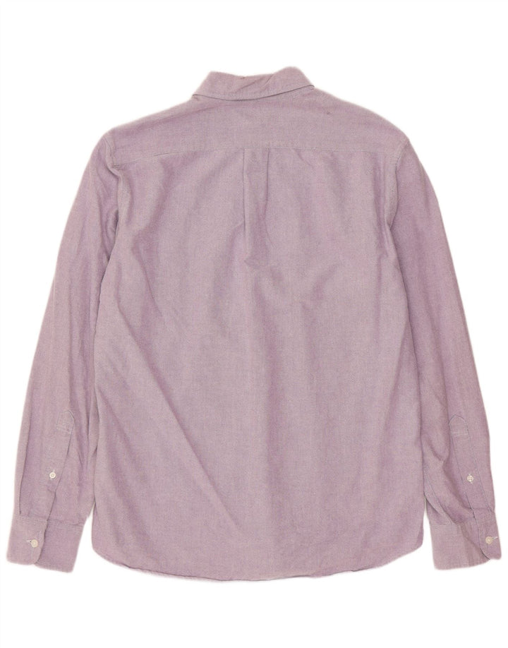 J. Crew Mens Oxford Slim Shirt Medium Purple Cotton