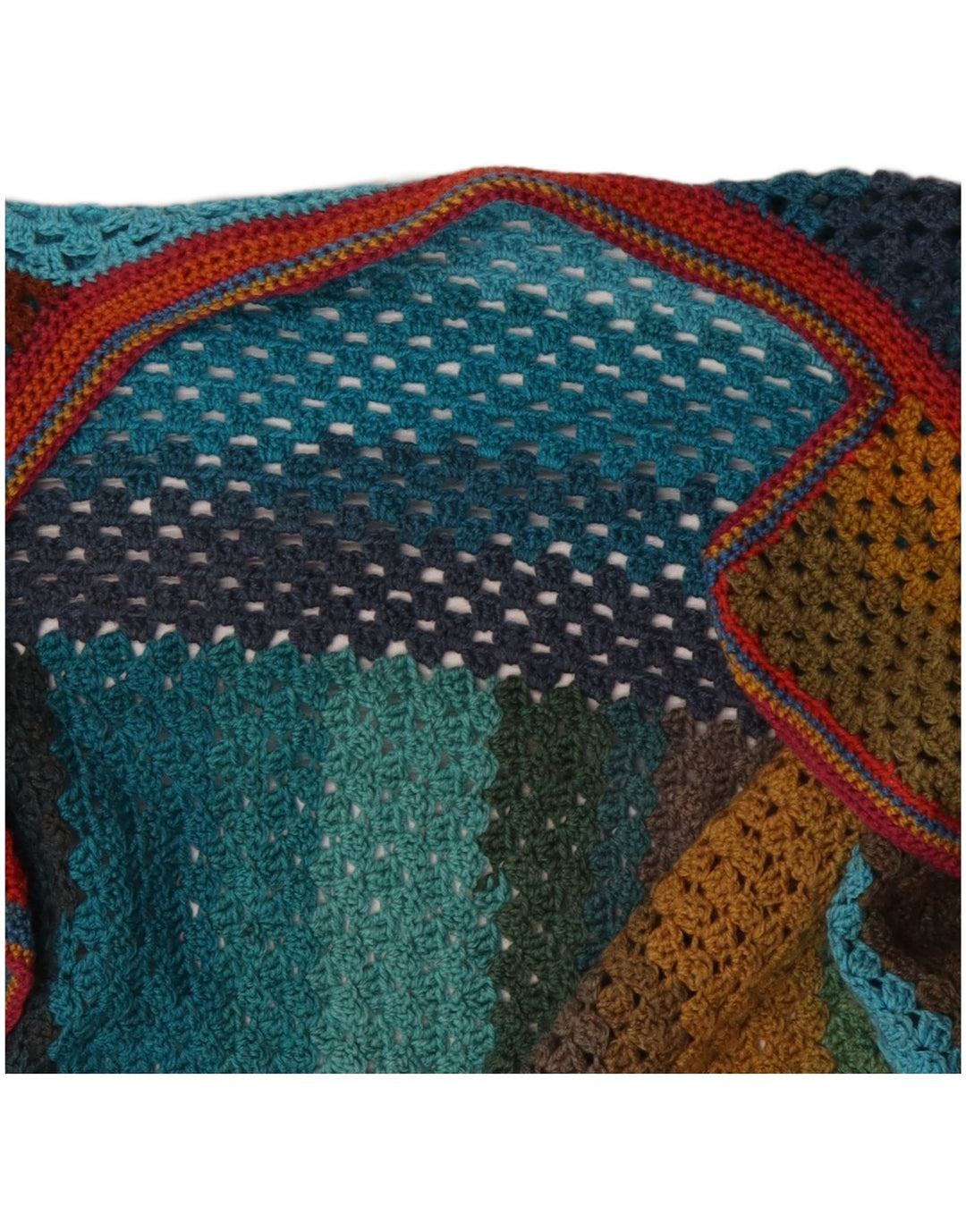 VINTAGE Womens Oversized Longline Cardigan Sweater UK 22 3XL Multicoloured