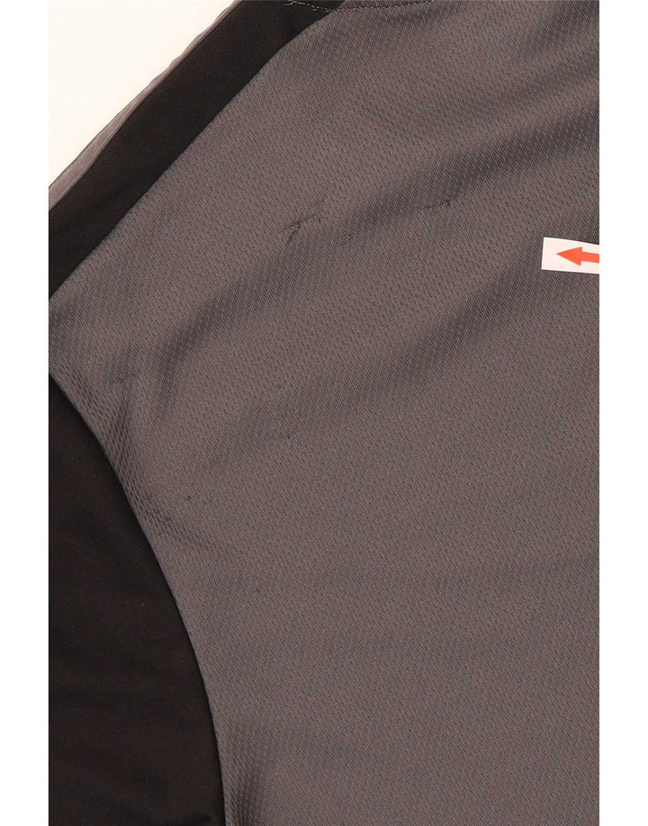 Adidas Mens T-Shirt Top Medium Black Colourblock