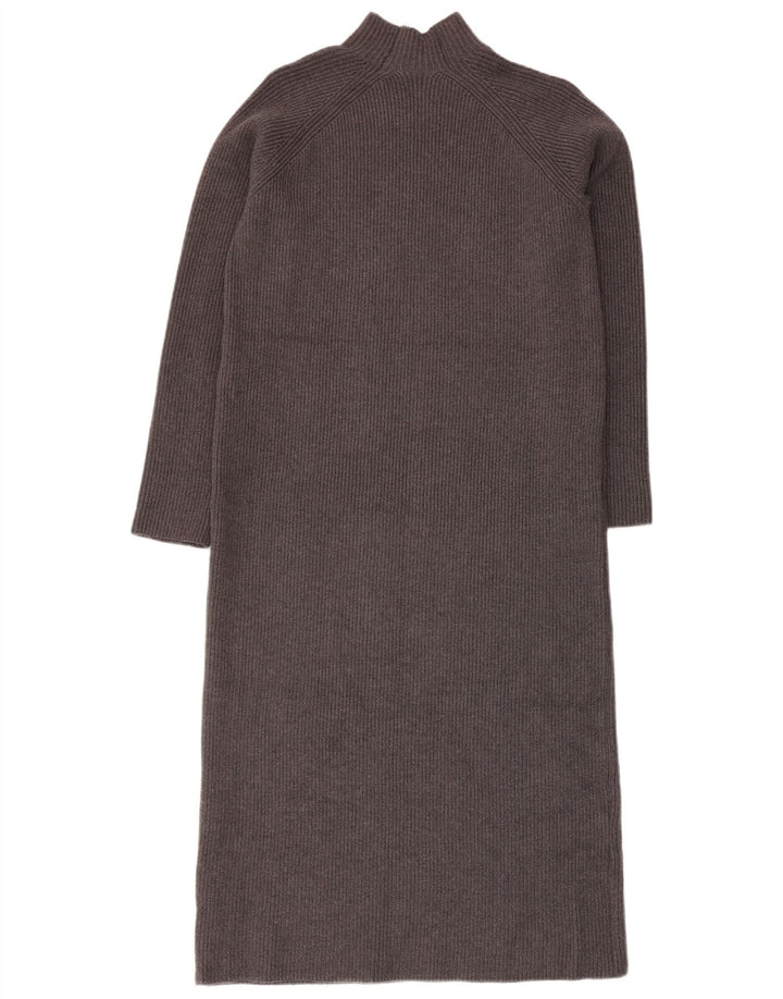 Zara Womens Jumper Dress UK 10 Small Grey