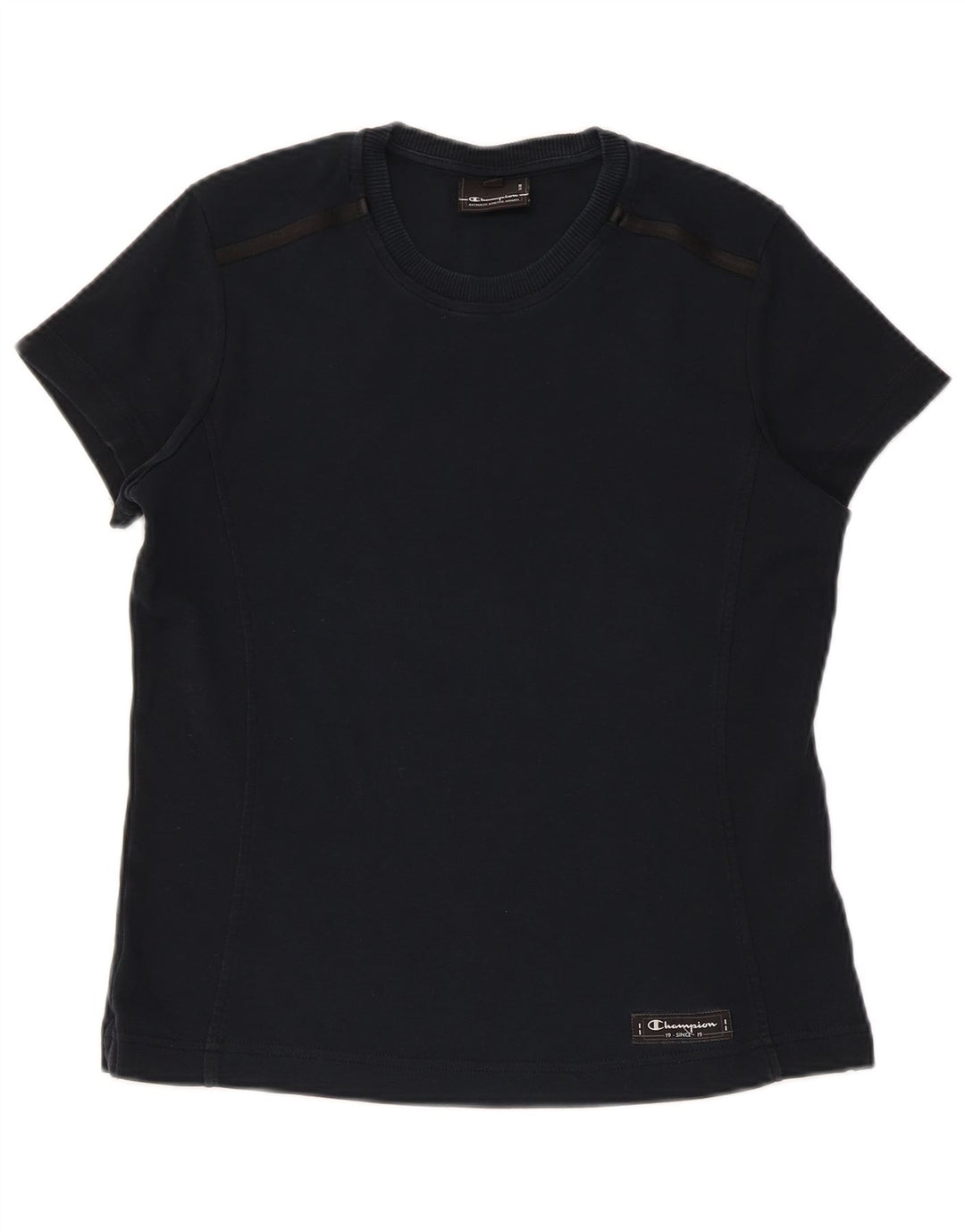 CHAMPION Girls Easy Fit T-Shirt Top 11-12 Years Large Navy Blue