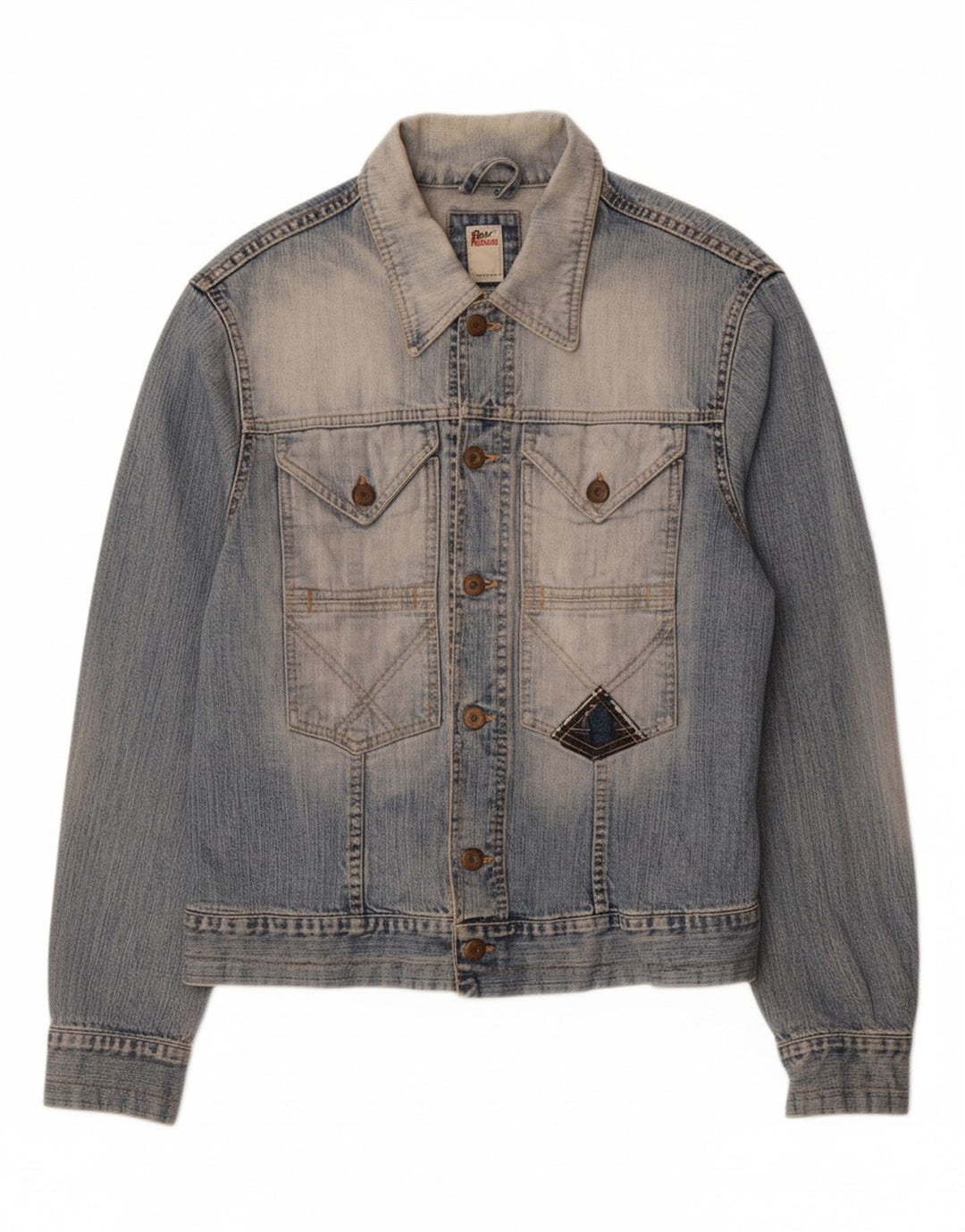 ROY ROGERS Mens Denim Jacket UK 38 Medium Blue Cotton