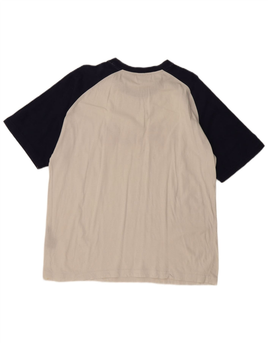 FILA Mens Graphic T-Shirt Top Large White Colourblock Cotton