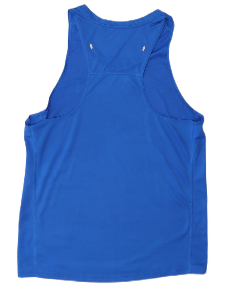 Adidas Mens Aeroready Graphic Vest Top Medium Blue Polyester