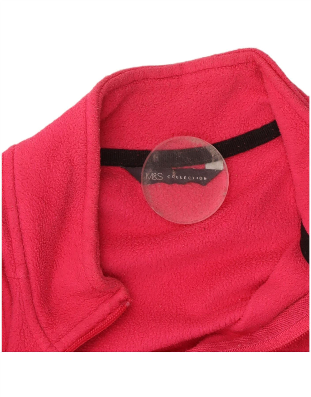 MARKS & SPENCER Womens Fleece Jacket UK 14 Medium Pink