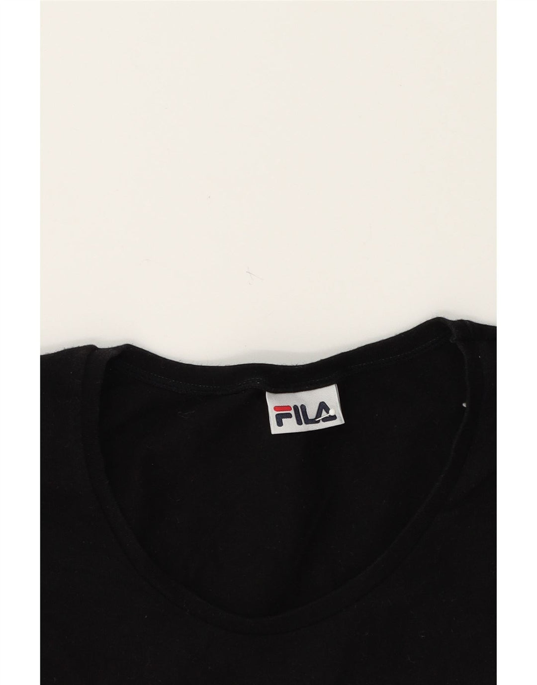 FILA Mens T-Shirt Top Medium Black Cotton Vintage Fila and Second-Hand Fila from Messina Hembry 