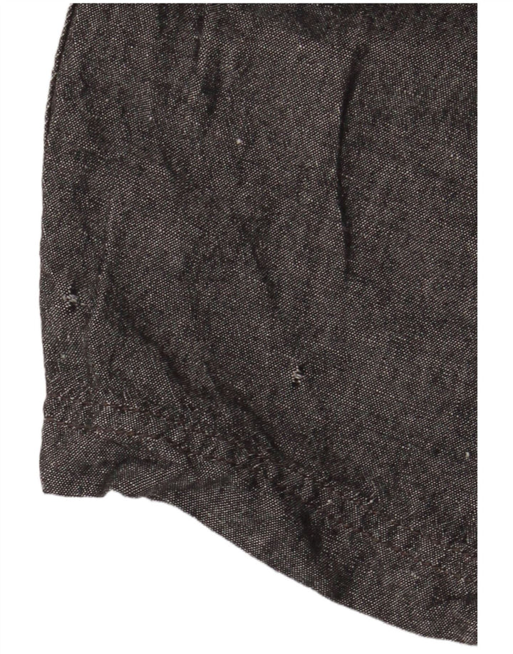 Guess Mens Cargo Shorts W30 Medium Grey Linen
