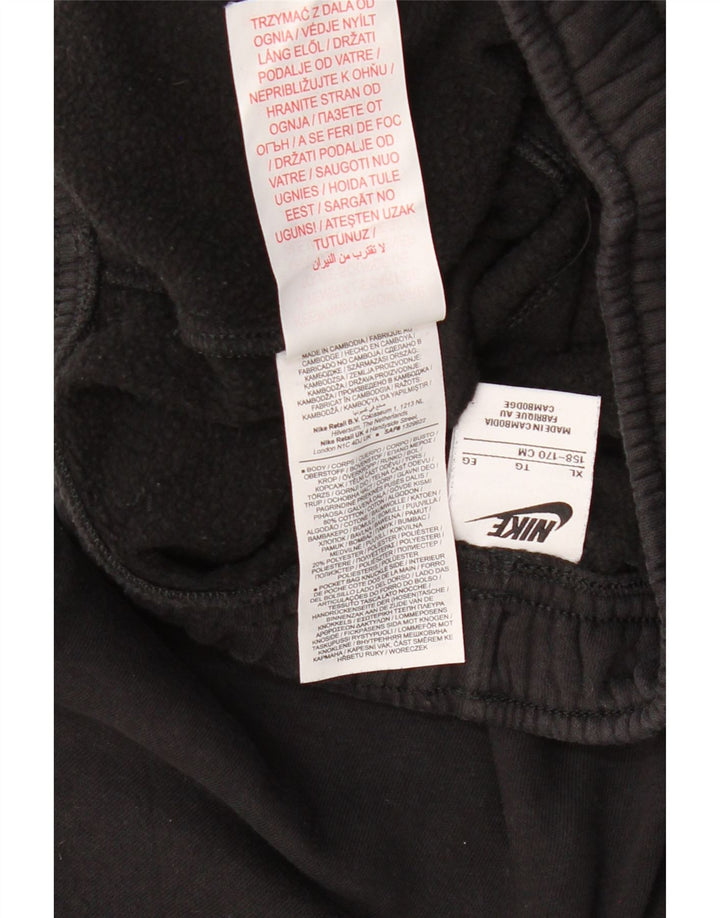 NIKE Boys Graphic Cargo Tracksuit Trousers Joggers 13-14 Years XL Black