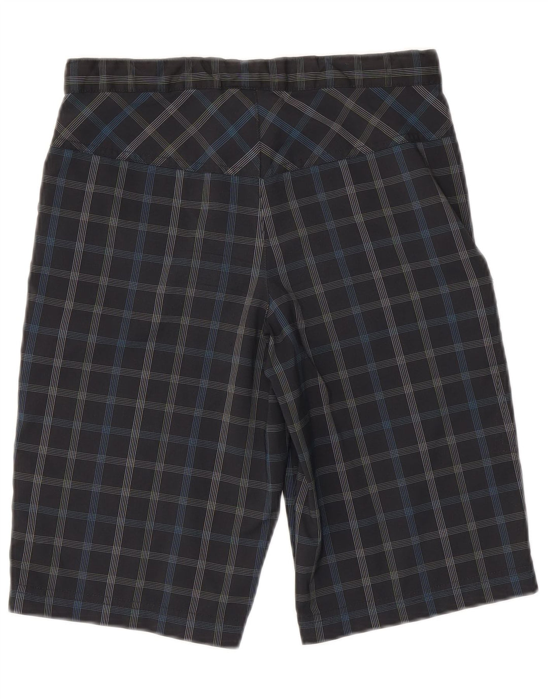 JACK WOLFSKIN Boys Cargo Shorts 12-13 Years W26  Black Check Polyester