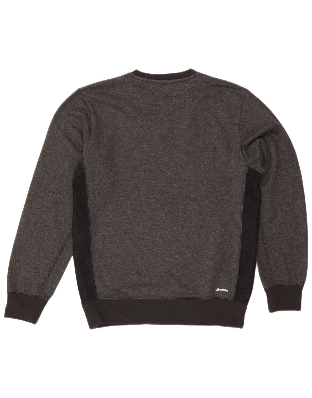 Adidas Mens Climalite Graphic Sweatshirt Jumper Small Grey Colourblock