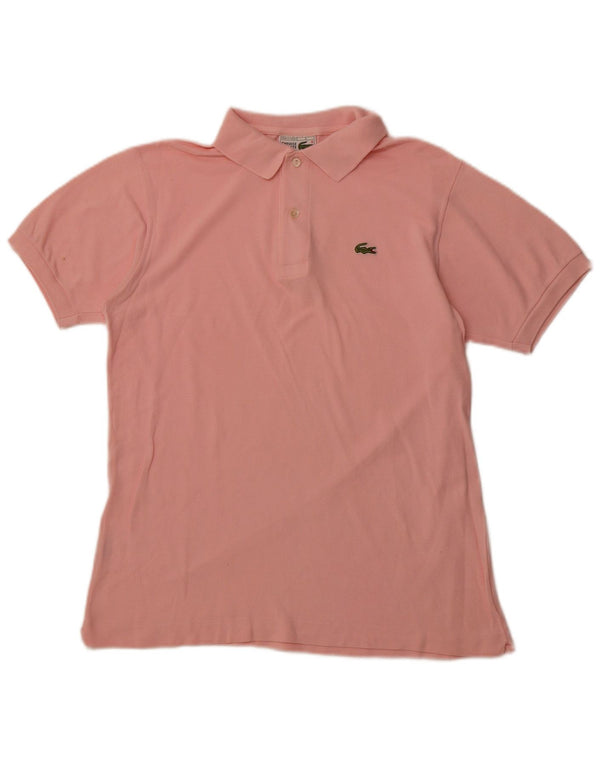 LACOSTE Mens Polo Shirt Size 3 Small Pink Cotton