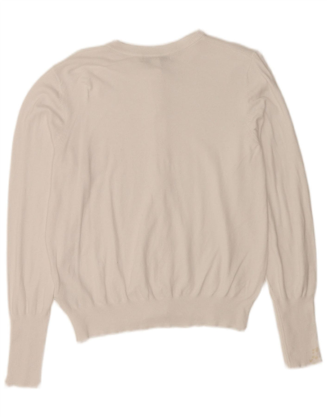Marks & Spencer Womens Cardigan Sweater UK 14 Medium White Viscose