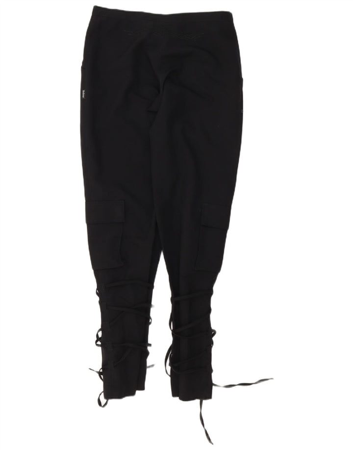 Vintage Womens Straight Cargo Trousers IT 42 Medium W28 L32 Black