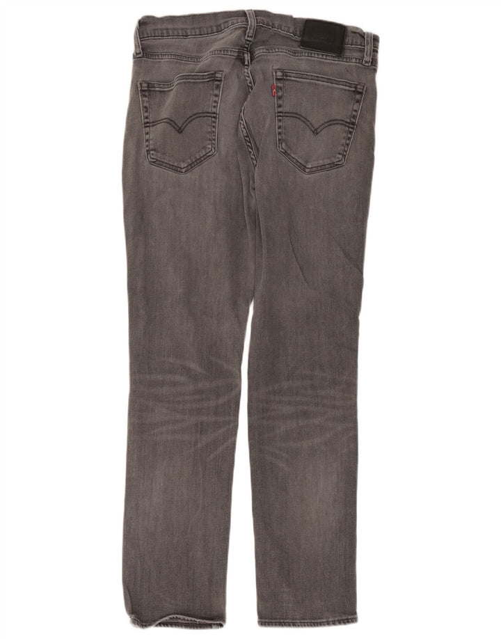 Levi's Mens Slim Jeans W34 L32 Grey Cotton