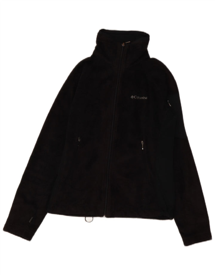 Columbia Womens Interchange Fleece Jacket UK 10 Small Black Polyester