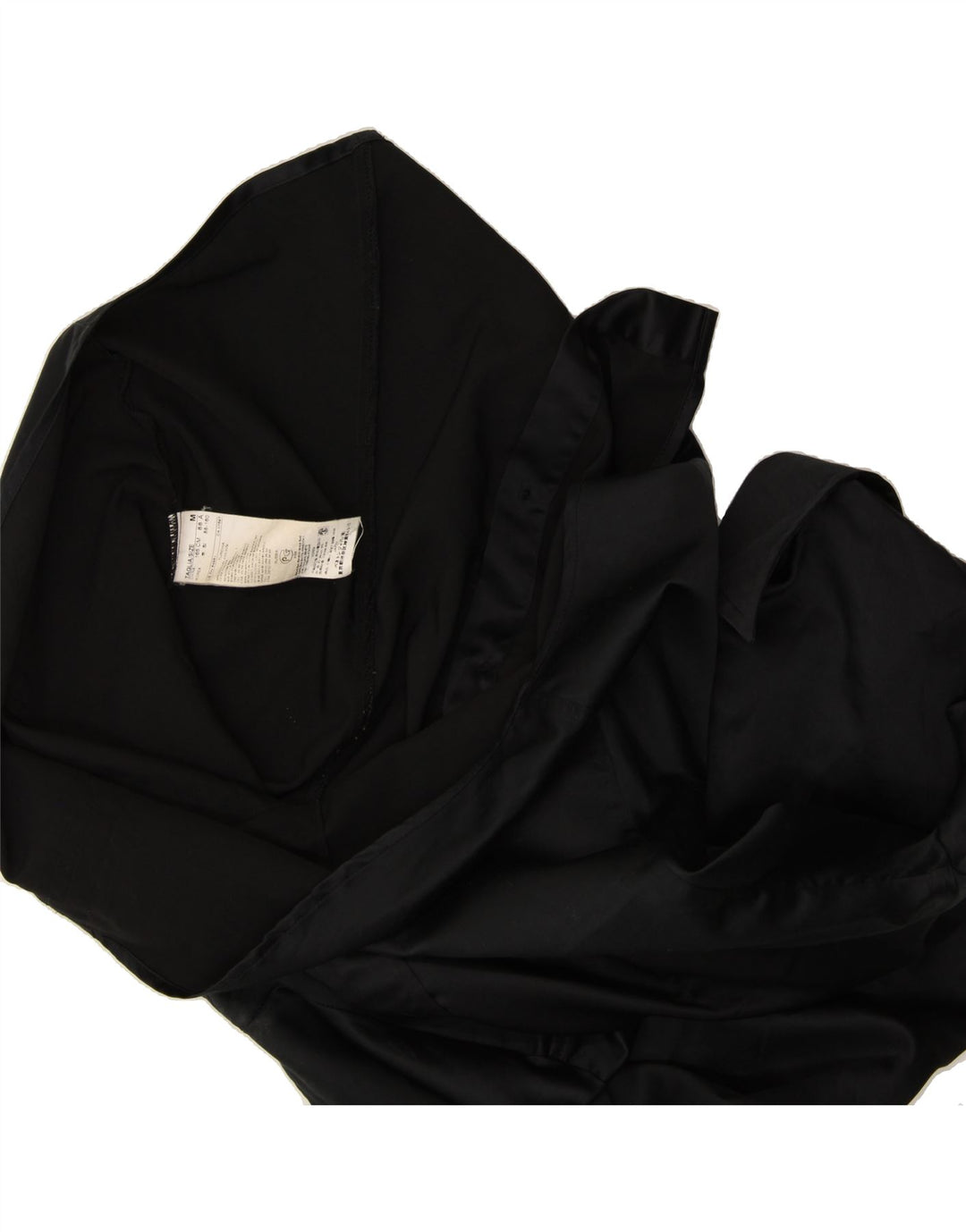 BENETTON Womens Shirt Blouse UK 14 Medium Black Polyester Vintage Benetton and Second-Hand Benetton from Messina Hembry 