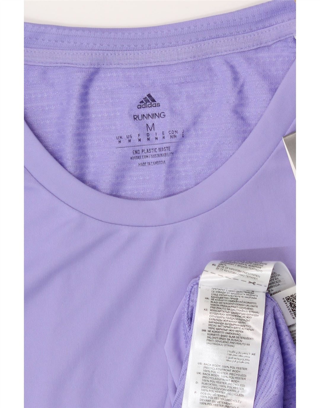 Adidas Mens Aeroready T-Shirt Top Medium Purple Polyester