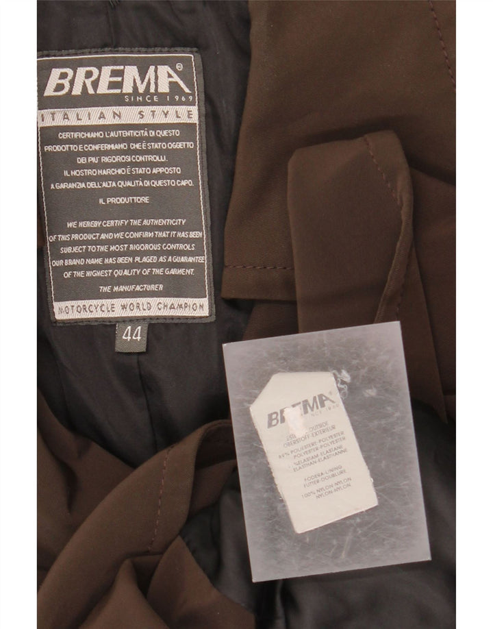 BREMA Womens Double Breasted Trench Coat IT 44 Medium Brown Polyester