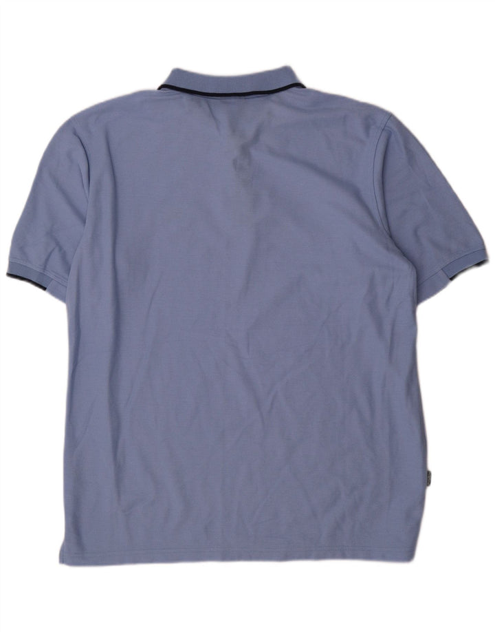 Umbro Mens Polo Shirt XL Blue Polyester