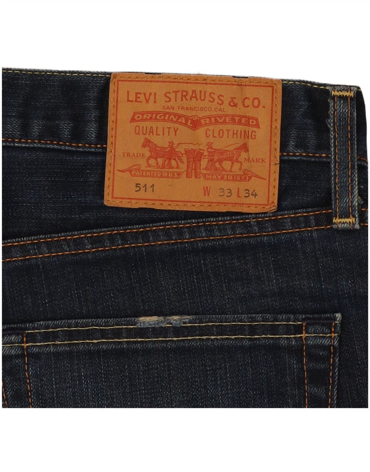 LEVI'S Mens 511 Slim Jeans W33 L28 Blue
