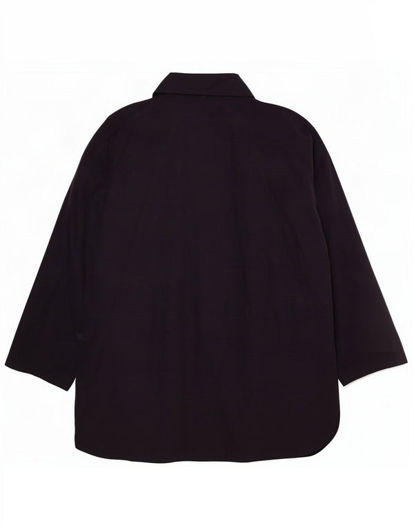 Vintage Womens Poncho Coat UK 14 Medium Navy Blue