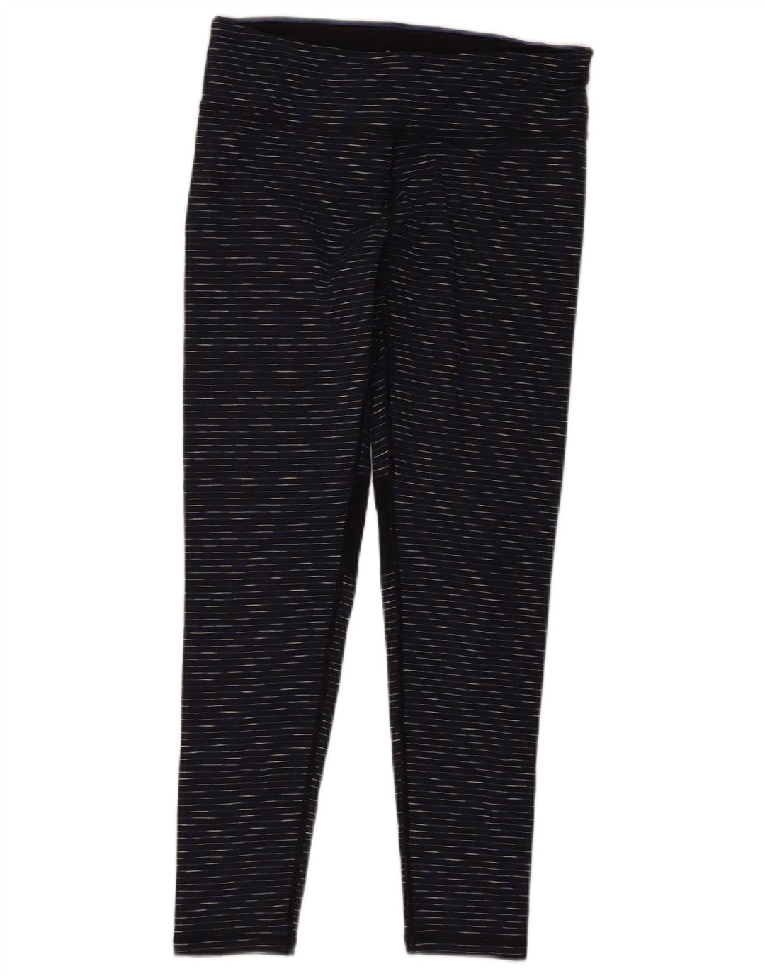 Calvin Klein Womens Leggings UK 14 Medium  Navy Blue Flecked