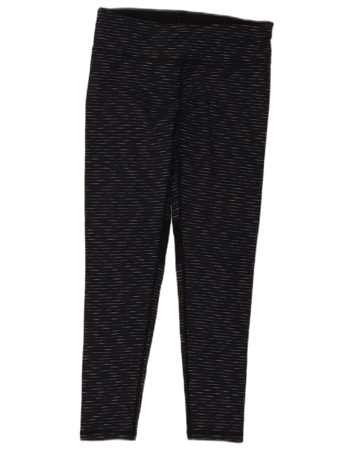 Calvin Klein Womens Leggings UK 14 Medium  Navy Blue Flecked