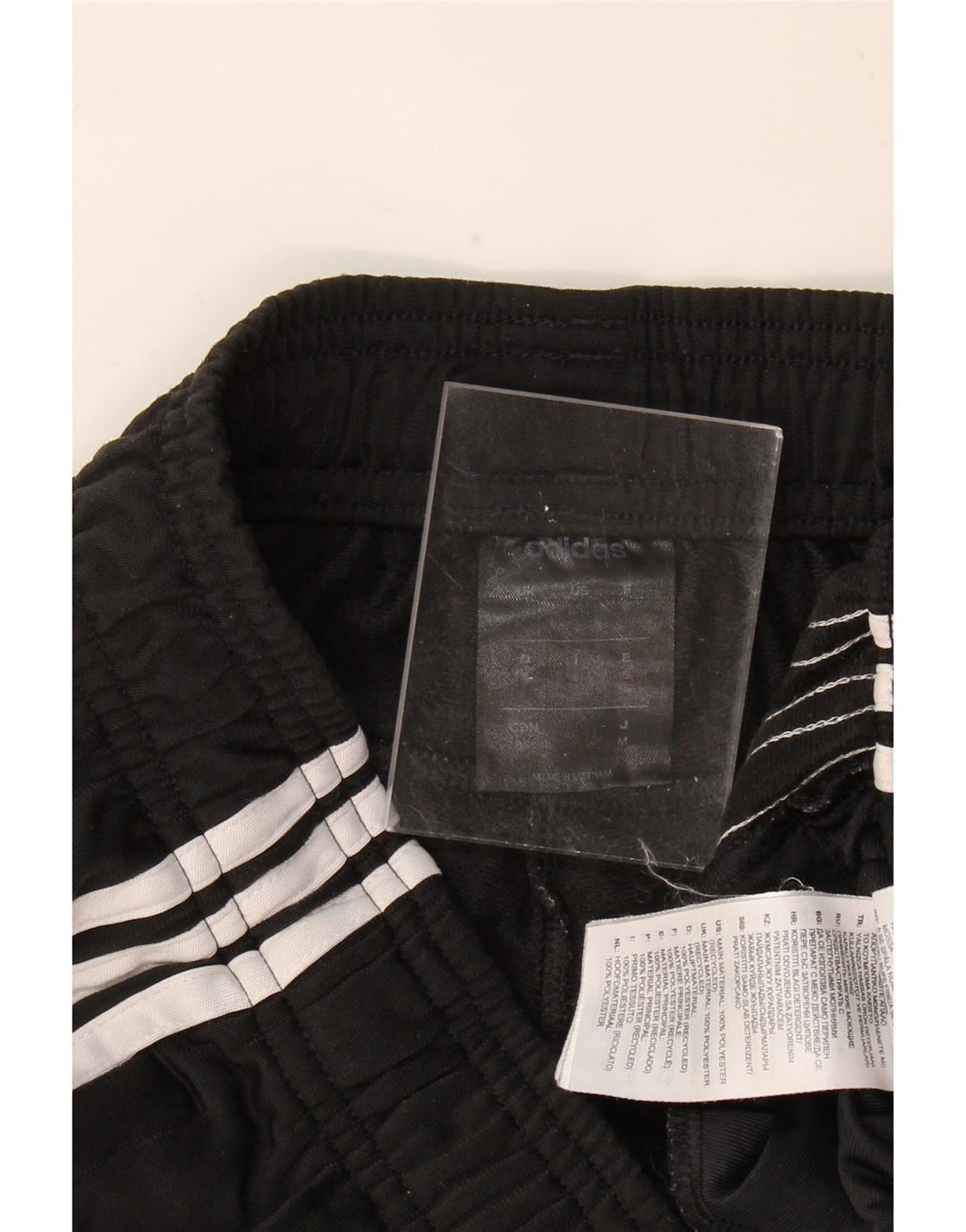 ADIDAS Mens Tracksuit Trousers Joggers Small Black Polyester