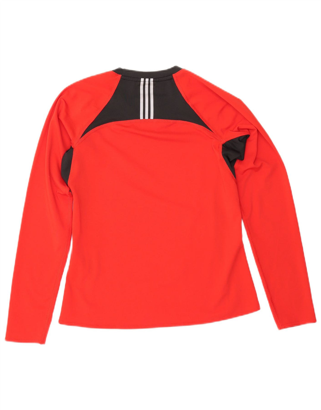 ADIDAS Womens Climacool Top Long Sleeve UK 12 Medium Red Colourblock