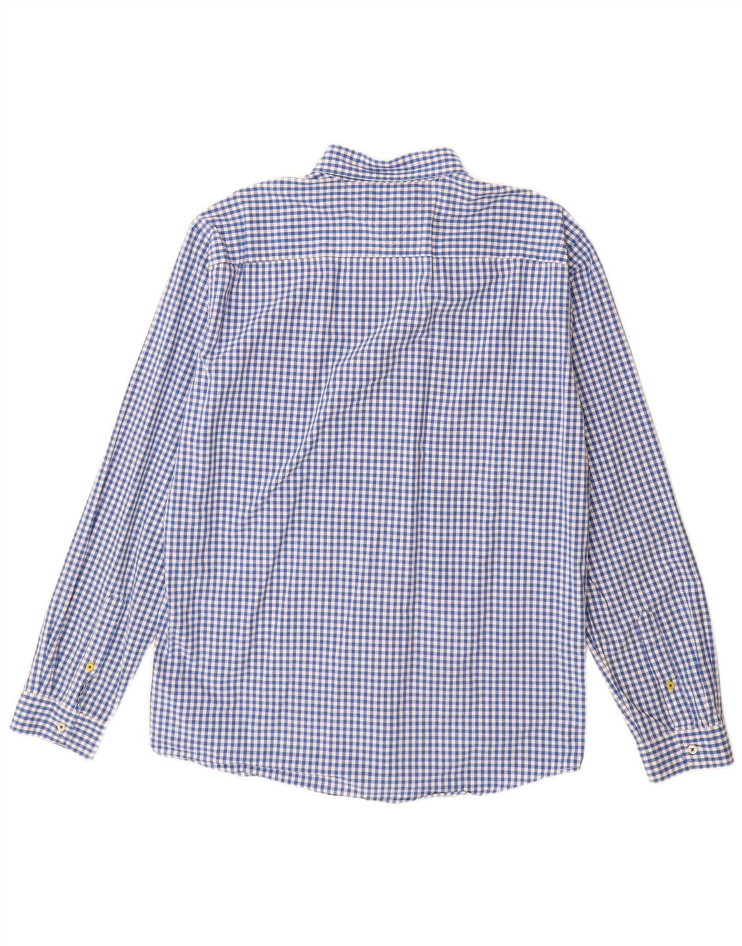 Tommy Hilfiger Mens Vintage Fit Shirt Large Blue Gingham Cotton