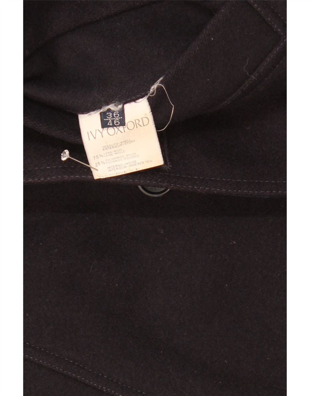 Ivy Oxford Mens Reversible Jacket UK 36 Small Navy Blue Wool