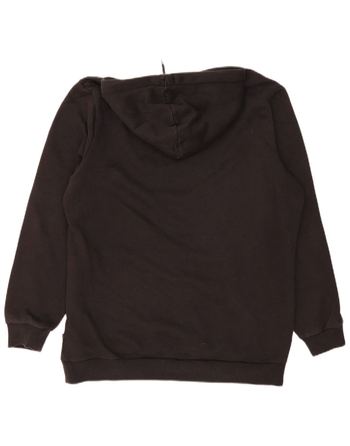 PUMA Mens Graphic Hoodie Jumper Large Black Cotton