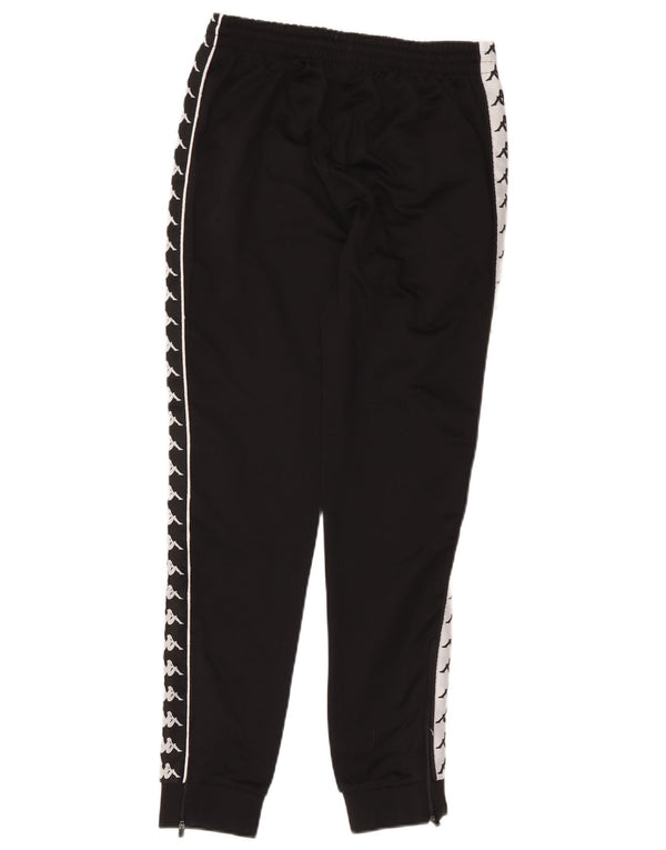 Kappa Womens Tracksuit Trousers Joggers UK 10 Small Black Colourblock