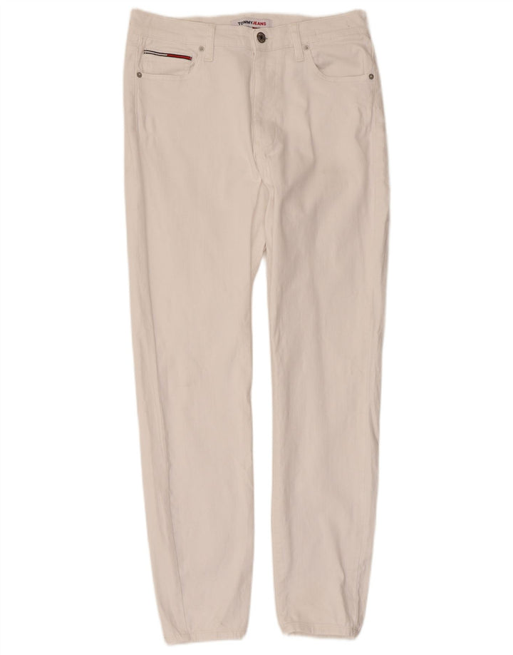 Tommy Hilfiger Womens Slim Jeans W32 L30 White Cotton