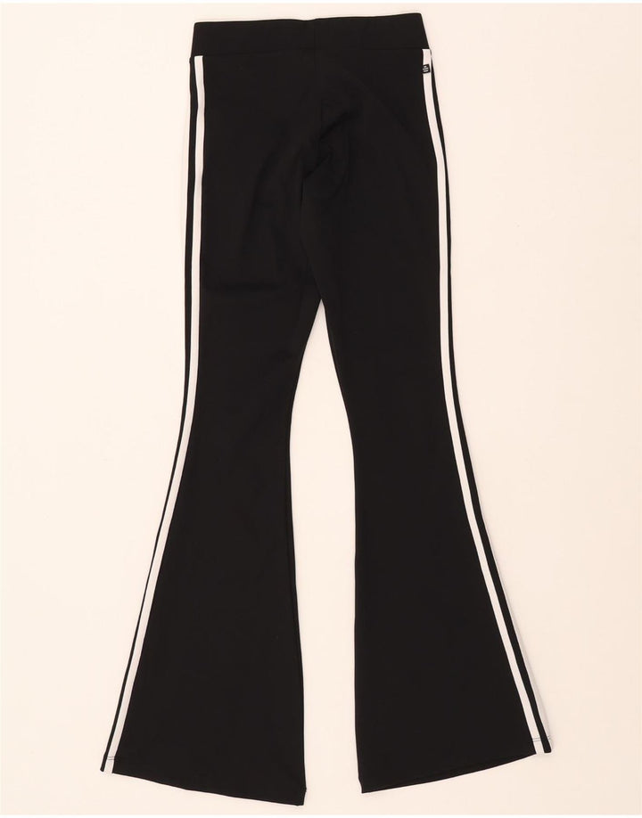 ADIDAS Womens Flare Leggings UK 6 XS Black Polyester