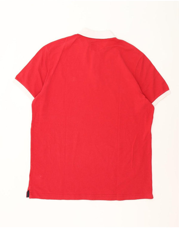 Henry Cottons Mens Slim Fit Polo Shirt 3XL Red Cotton