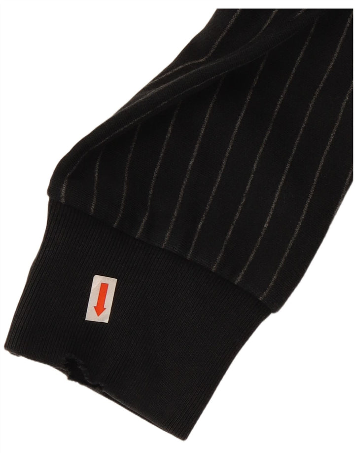 CONVERSE Mens Chuck Taylor Graphic Hoodie Jumper Medium Black Striped