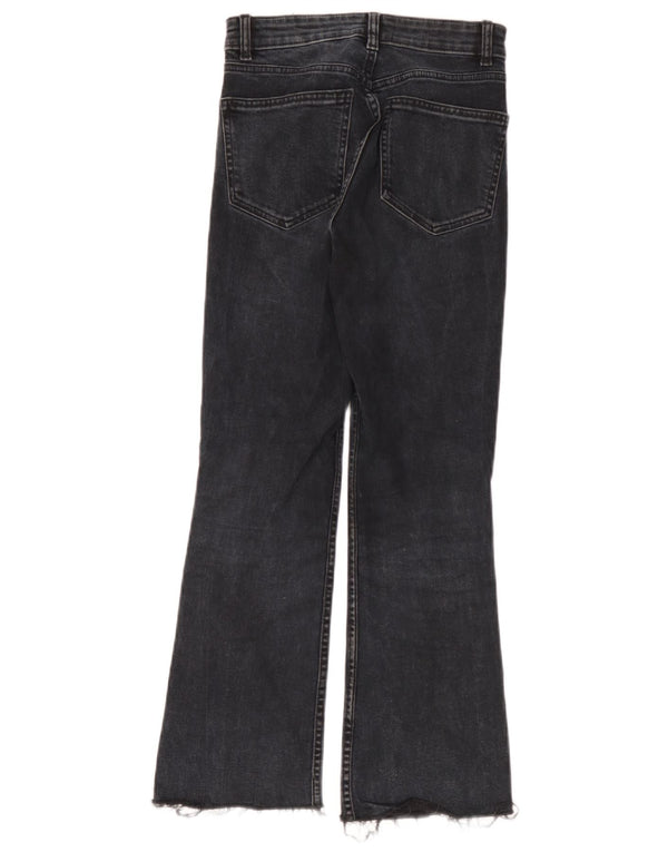 Zara Womens Flared Jeans EU 38 Small W28 L26 Black