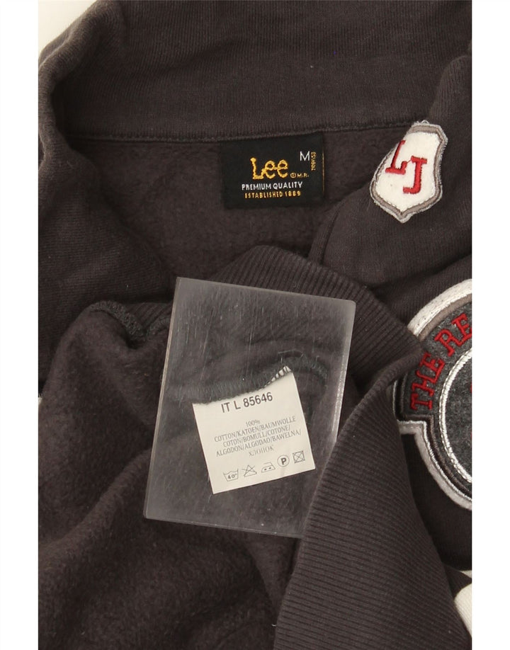 Lee Womens Kansas Tracksuit Top Jacket UK 12 Medium Grey Colourblock