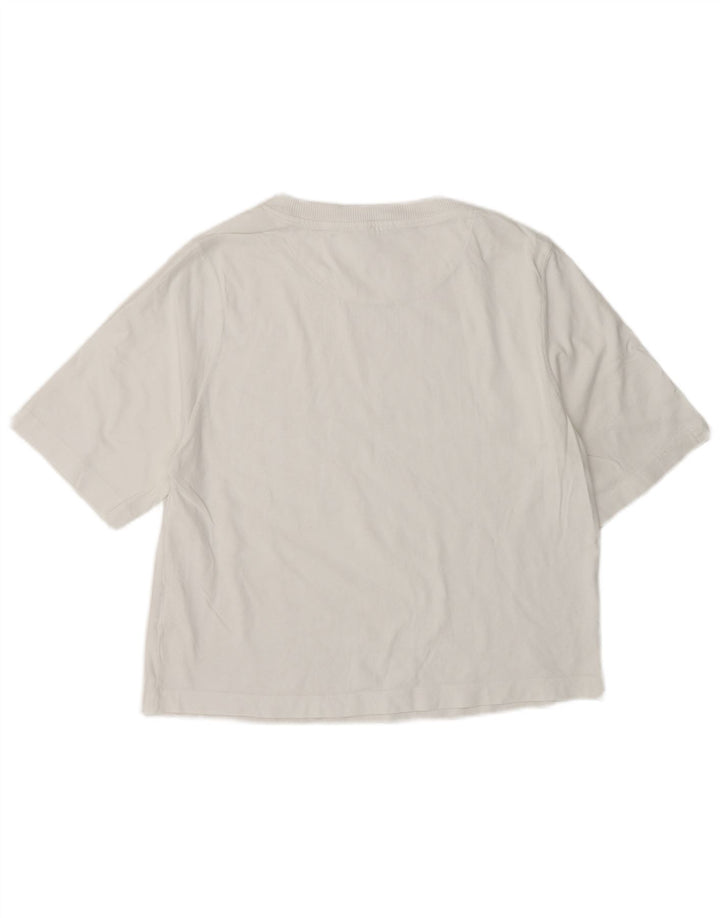 Benetton Womens T-Shirt Top UK 14 Medium White Cotton