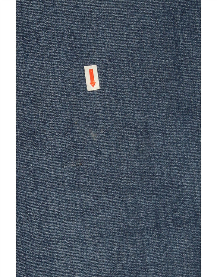 Weird Fish Mens Straight Jeans W32 L30 Blue Cotton