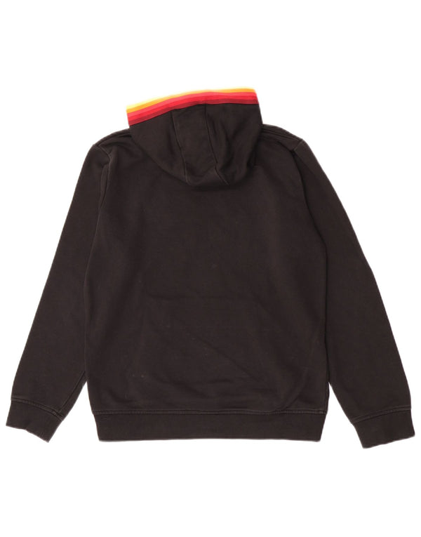 Ellesse Girls Graphic Hoodie Jumper 11-12 Years Black Cotton