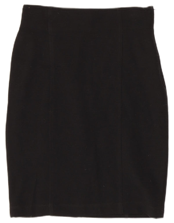MARELLA Womens Pencil Skirt UK 10 Small W28  Black Wool