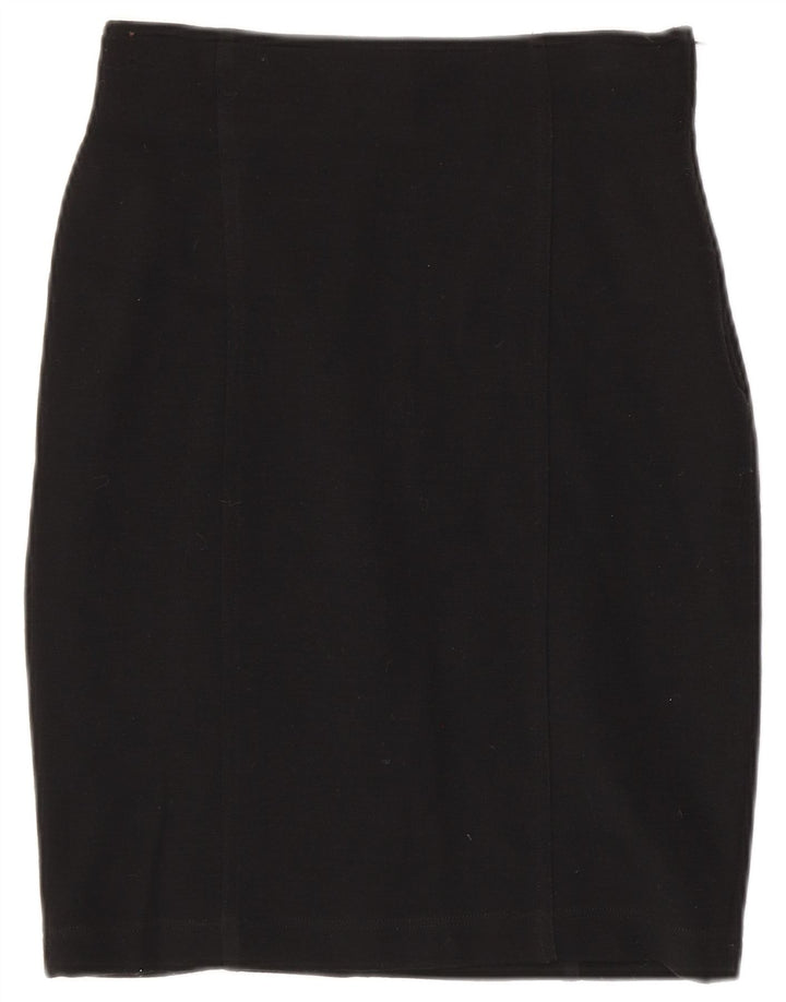 MARELLA Womens Pencil Skirt UK 10 Small W28  Black Wool