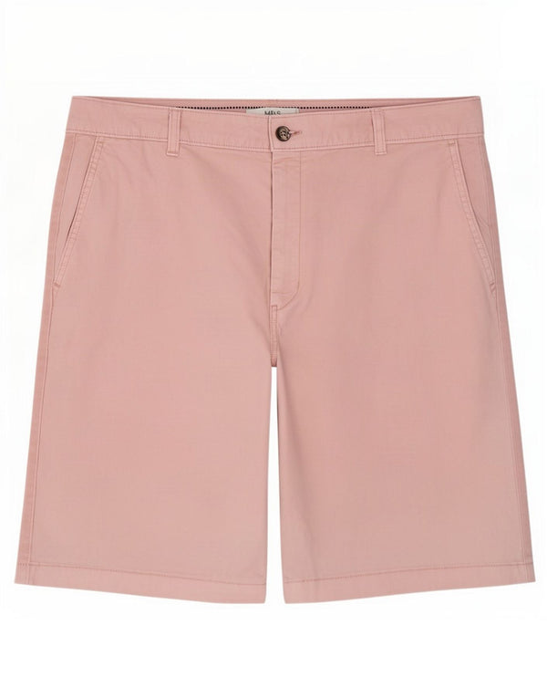Marks & Spencer Womens Chino Shorts UK 16 Large W34 Pink Cotton