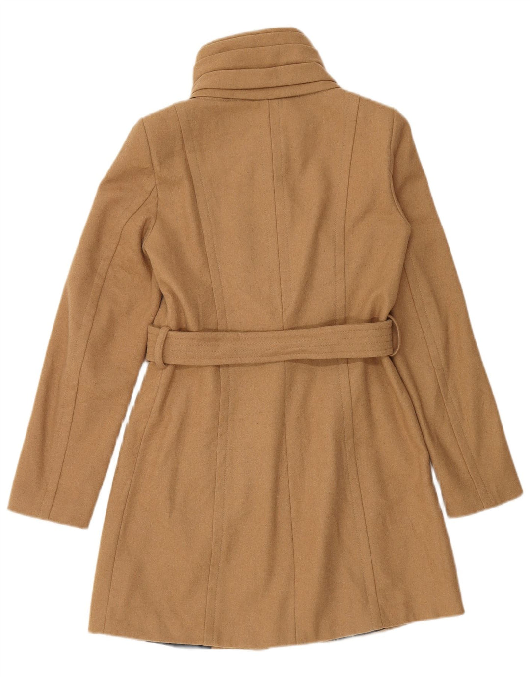 Zara Womens Overcoat UK 10 Small Beige
