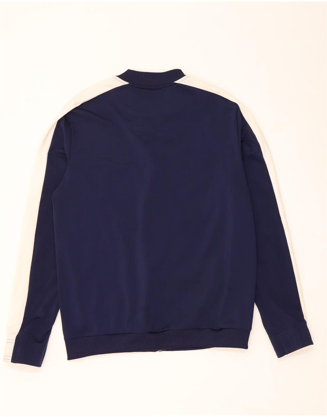 Puma Mens Tracksuit Top Jacket Small Navy Blue Colourblock Polyester