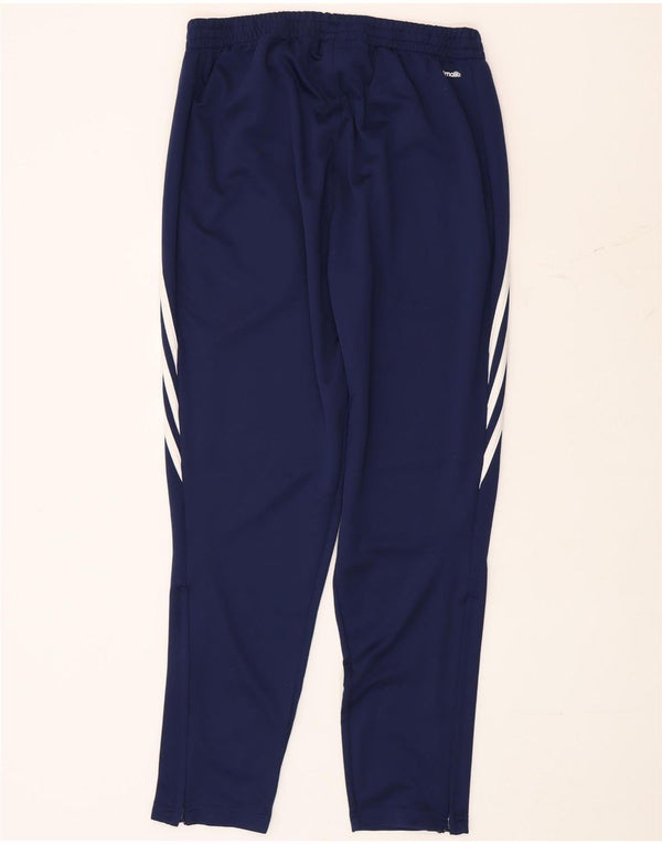 Adidas Mens Climalite Tracksuit Trousers Large Navy Blue Polyester